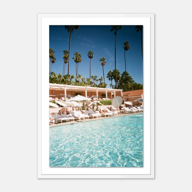 Natalie Obradovich Beverly Hills by Natalie Obradovich in White Framed Paper, Large Art Print For Sale - Image 4 of 4