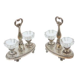 Silver Salt and Pepper Shakers, Set of 2 For Sale