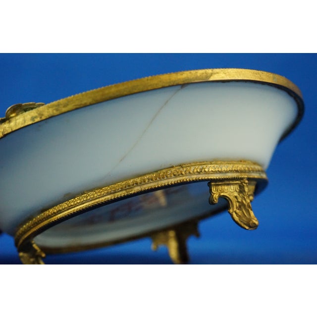 Vintage Porcelain and Bronze Ashtray by Le Tallec Paris, 1920s For Sale - Image 17 of 18