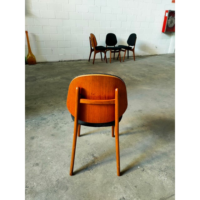 Dining Chairs attributed to Arne Hovmand Olsen, 1970, Set of 4 For Sale - Image 4 of 6