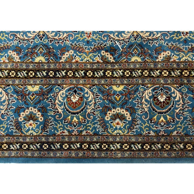 Persian 1970s Singed Persian Qum , 8'3" X 11'2" For Sale - Image 3 of 6