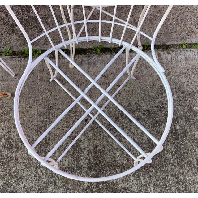 Mid-Century Modern Mid Century Homecrest Wire Patio Dining Chairs - Set of 6 For Sale - Image 3 of 8