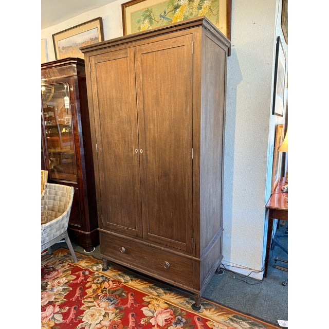 Restoration Hardware Maison Armoire, Antiqued Coffee For Sale In San Francisco - Image 6 of 12