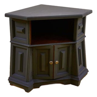 Wooden Corner Cabinet, 1980s For Sale
