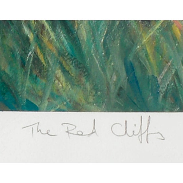 Orange Coastal Landscape -- Red Cliffs by Ander Kase For Sale - Image 8 of 9
