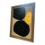 Gold and Carbon Painting on Spanish Linen Minimalist Painting, Vintage Framed For Sale