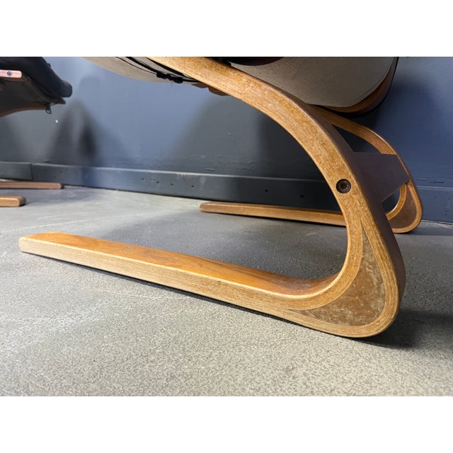 Brown Kengu Armchairs from Elsa & Nordahl Solheim, 1960s, Set of 3 For Sale - Image 8 of 17