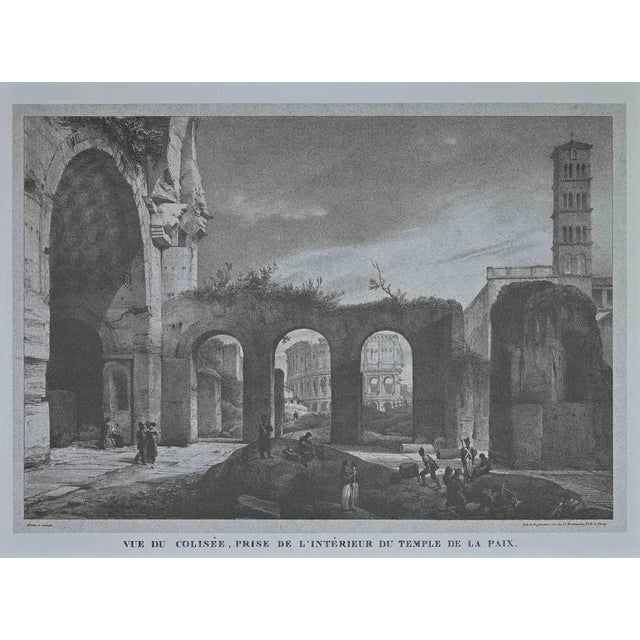 Roman Temples, Print, Early 20th-Century, Set of 6 For Sale - Image 3 of 7