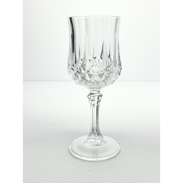 Cristal d' Arques Cristal D’Arques “Longchamp” Crystal Wine Glasses - Set of 12 For Sale - Image 4 of 5