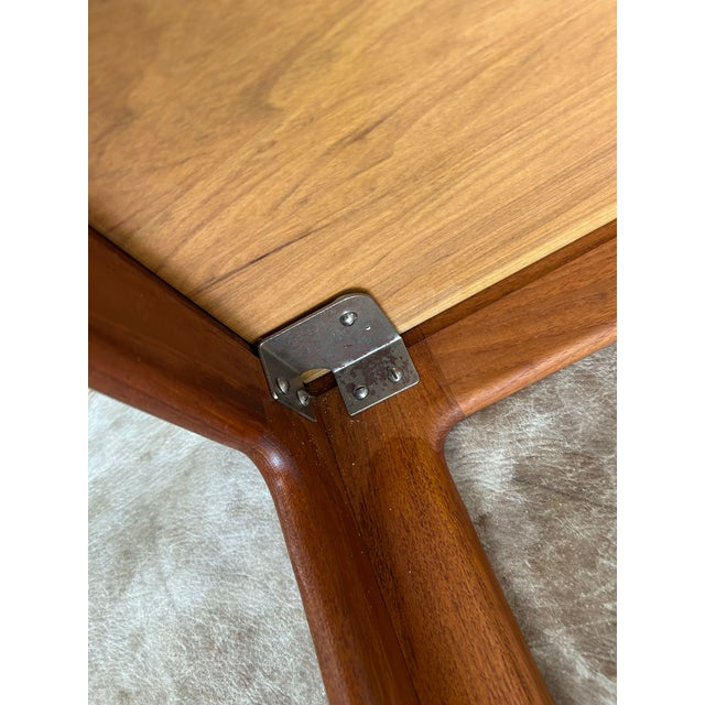 Vintage Danish Modern Teak Coffee Table For Sale - Image 4 of 9