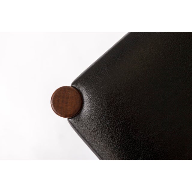 Brown Vintage Teak Dining Chair by Poul M. Volther for Frem Røjle, 1960s For Sale - Image 8 of 10