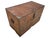 Antique Victorian Travelling Cleric's Teak Trunk For Sale - Image 4 of 10