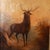 Early 20th Century Antique Oil on Canvas Painting of a Stag - Unsigned For Sale - Image 5 of 9