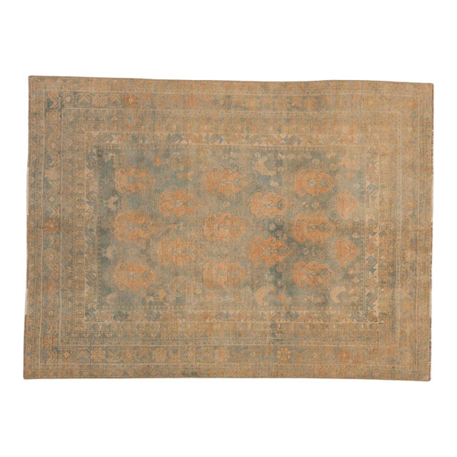 Vintage Distressed Afshar Rug - 4'7" x 6'3" For Sale
