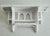 Moroccan Handcrafted Wooden Wall Shelf, White For Sale - Image 9 of 9