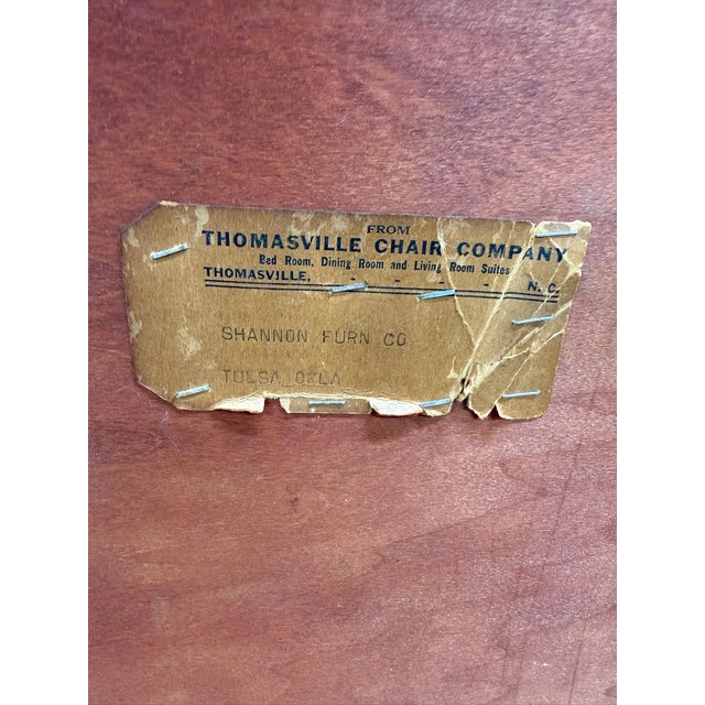 Vintage Thomasville Chair Company Mahogany Chest on Chest Dresser For Sale - Image 17 of 18