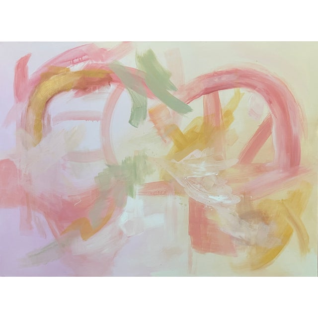 Abstract Painting Pink #2 on Stretched Canvas For Sale - Image 15 of 15
