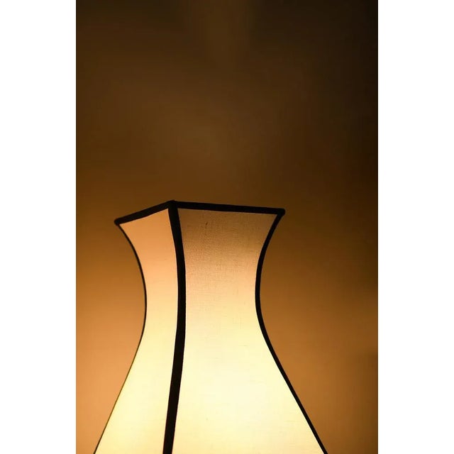 Large Cotton Pagoda Lamp For Sale - Image 5 of 11