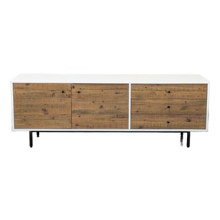 West Elm Reclaimed Wood Media Console For Sale