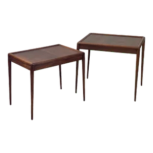 1970s Vintage John Widdicomb Mid Century Modern Mid Century Modern Nesting Tables - a Pair