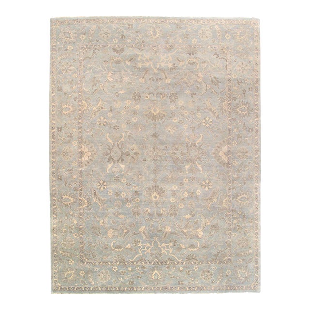 Pasargad DC Fine Hand Knotted Oushak Rug For Sale
