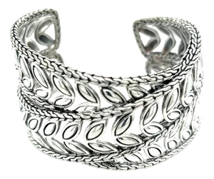 1990s John Hardy Estate Cuff Bangle 7.5" Sterling Silver