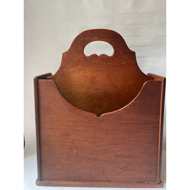 Mid 20th Century Mid 20th Century Vintage Conant-Ball Co. Wooden Magazine Rack For Sale - Image 5 of 13