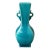Vintage Japanese Kyo Ware Crackle Glaze (Kannyu) Celadon Flower Vase by Rakuzan For Sale