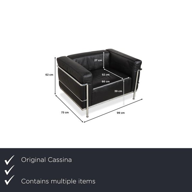 With the lc3 armchairs, you bring the so-called "grand confort" into your home – the more spacious, relaxed version of the...