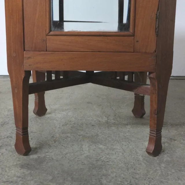 Antique Art Nouveau Display Cabinet For Sale - Image 3 of 10