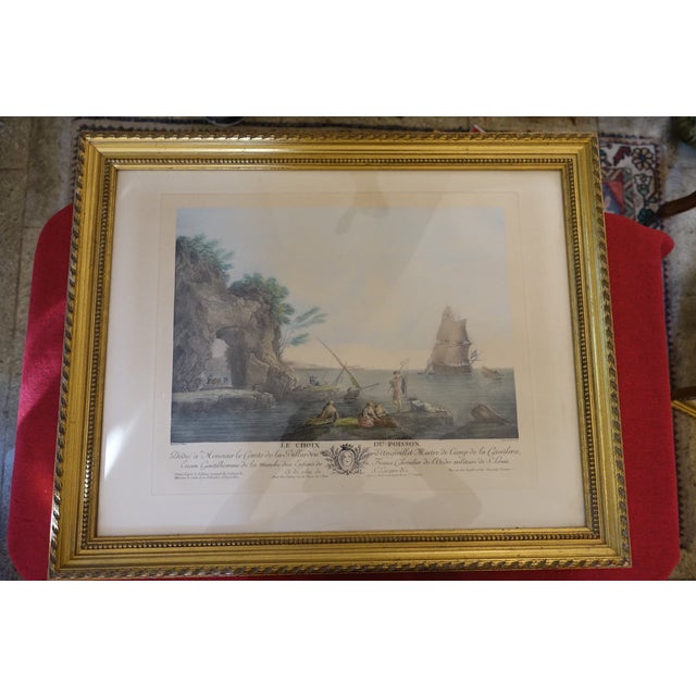 19th Century Le Gouaz, Landscape Composition, 1800s, Engravings, Framed, Set of 2 For Sale - Image 5 of 5
