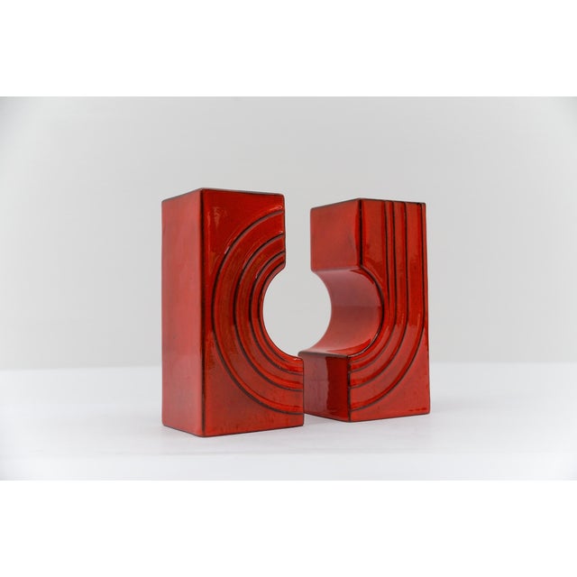 Ceramic Cyclone Vases by Cari Zalloni for Steuler, 1970s, Set of 2 For Sale - Image 13 of 13