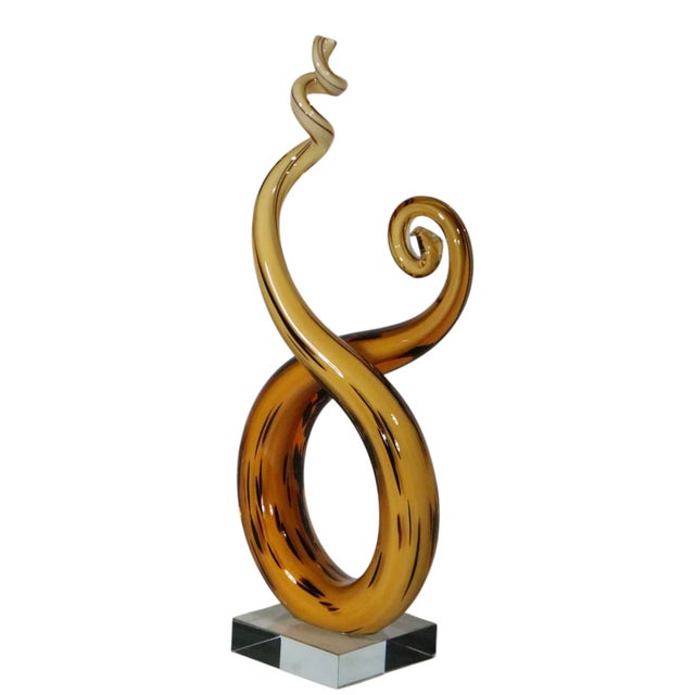 Late 20th Century Late 20th Century Postmodern Murano Style Art Glass Sculpture For Sale - Image 5 of 9