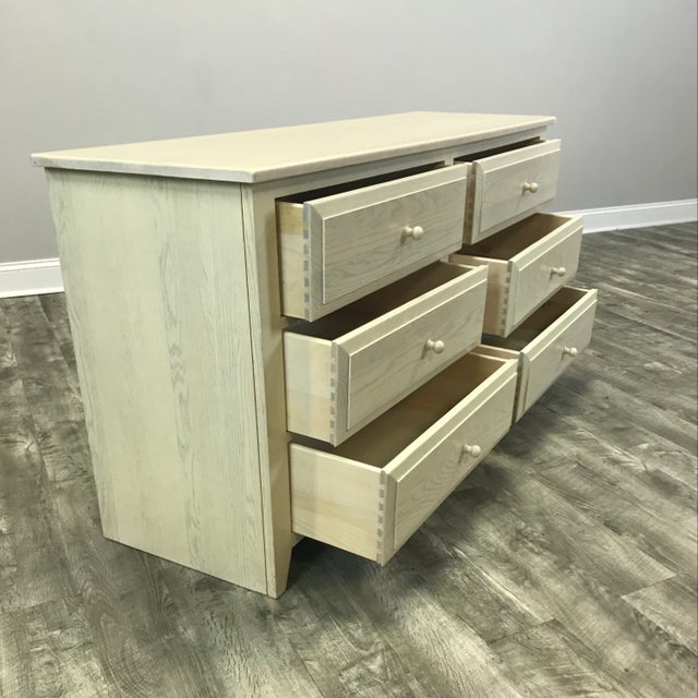 Pottery Barn Washed Wood Chest of Drawers Chairish