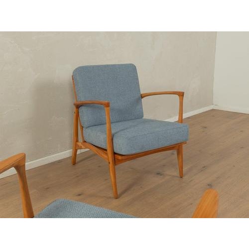 Armchair in Cherry Frame, 1960s For Sale - Image 3 of 9