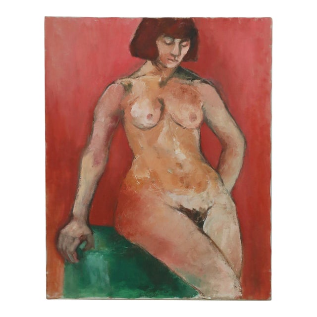 Original Painting by Sandra Orlovsky – Red Nude For Sale
