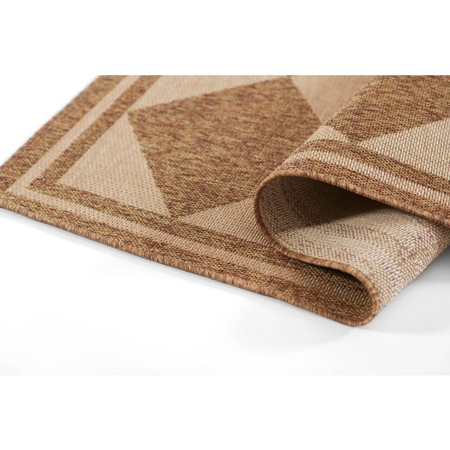 Erin Gates Erin Gates by Momeni Saybrook Diamond Natural Indoor/Outdoor Area Rug 6'6" X 9' For Sale - Image 4 of 12
