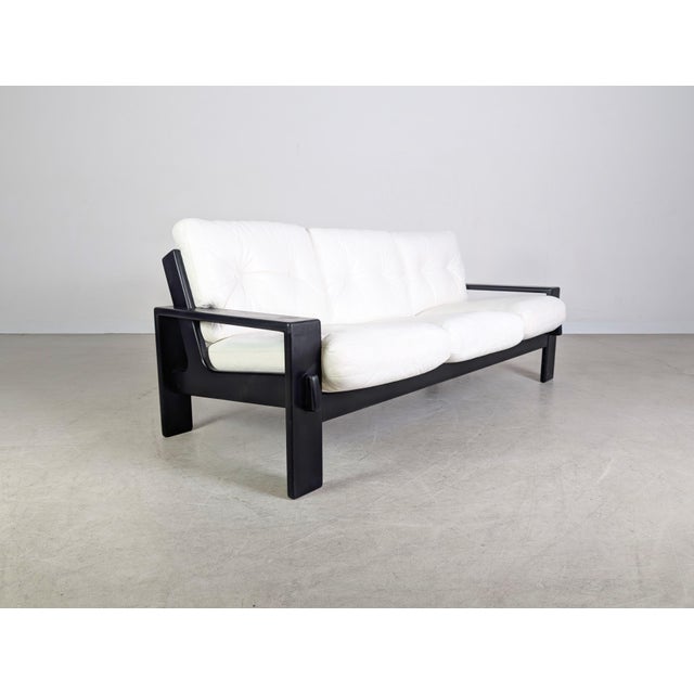 Three-Seater Sofa in Leather from Asko Finland For Sale - Image 5 of 12