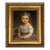 Little Girl With Basket of Plums Framed 11x14" Oil Painting Print on Canvas For Sale