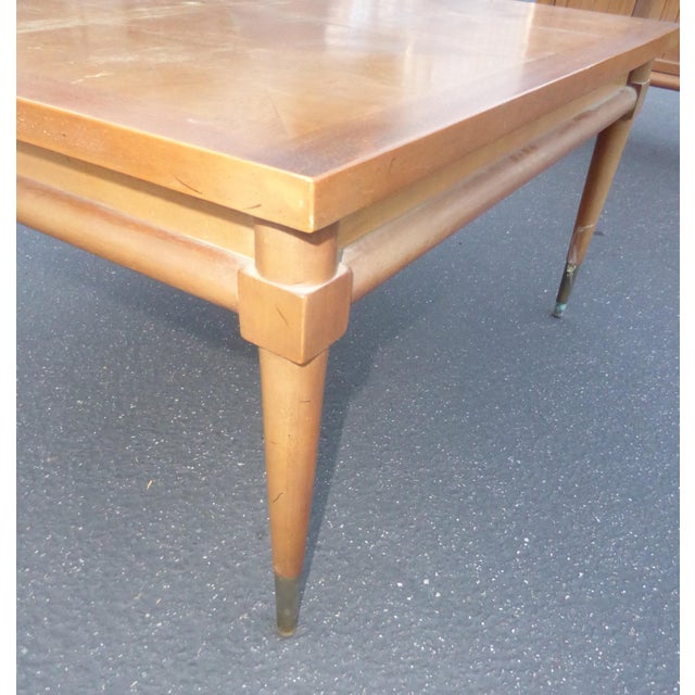 Vintage Mid Century Modern Solid Wood Peg Leg Coffee Table Chairish