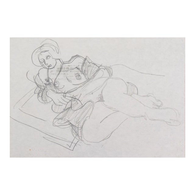 'Odalisque' by Victor Di Gesu, Paris, Louvre, Salon D'Automne, Académie Chaumière, Los Angeles County Museum of Art, San Francisco Museum of Art For Sale