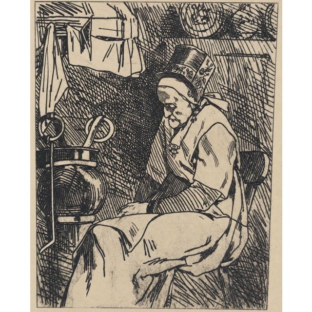 Félicien Rops, Woman from the Gâtinais, 19th Century, Engraving For Sale - Image 3 of 15
