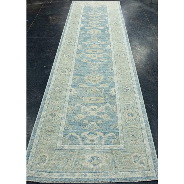 Turkish Oushak Runner Rug 3' x 11'10" #17814 Explore a curated collection of hallway runners, wool rugs, and handmade...