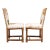 Pair of Jacobean Style Hair on Hide Oak Side Chairs, 1920-35 For Sale - Image 4 of 13