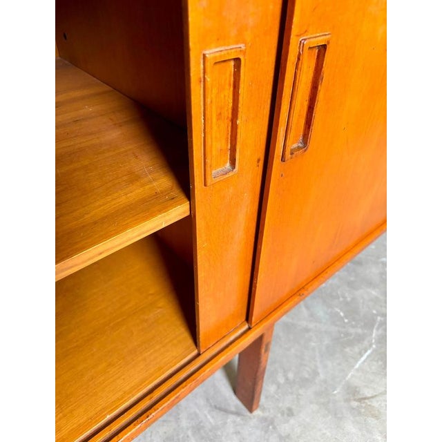 Teak Sideboard with Sliding Doors by Gianfranco Frattini, 1957 For Sale - Image 11 of 12