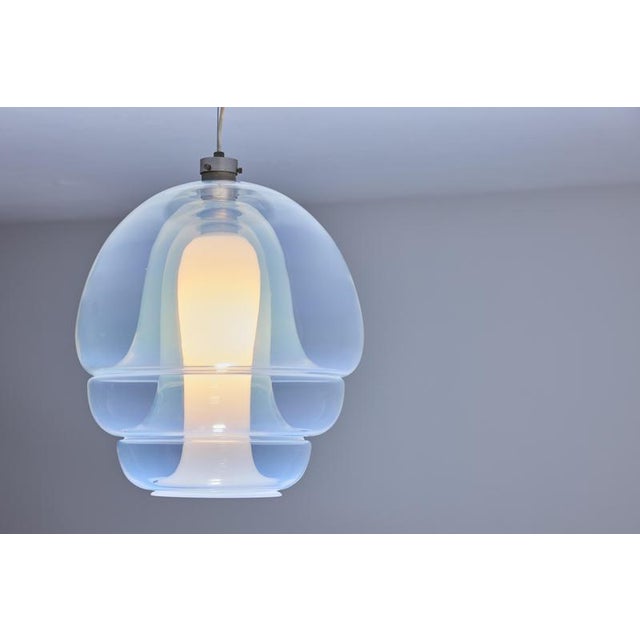 1970s Vintage LS134 Pendant Light by Carlo Nason for Mazzega, 1974 For Sale - Image 5 of 14