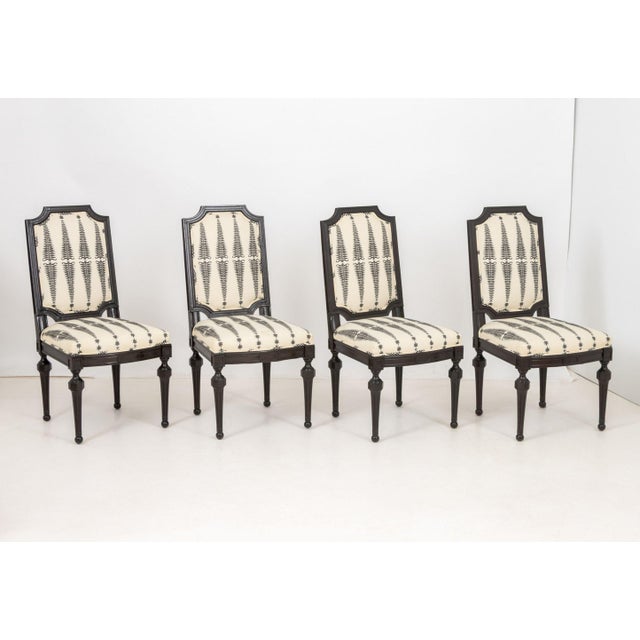 Contemporary Modern "Fern Tree" Upholstered Dining Chairs, 10 For Sale - Image 3 of 15