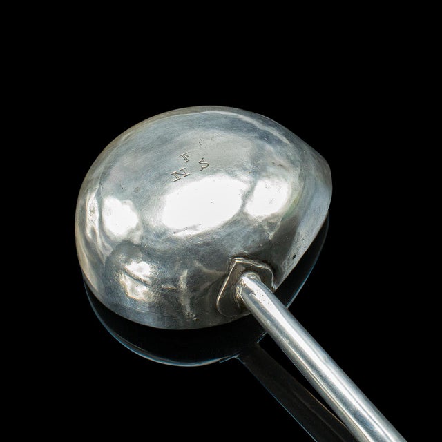 Antique Toddy Ladle, English, Silver, Long Serving Spoon, Hallmarked, Georgian For Sale - Image 4 of 7