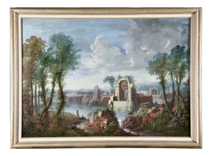 Maria Luigia Raggi, 18th Century Italian Capriccio Landscape Painting