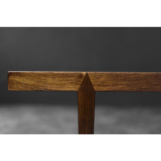 1960s VintageDanish Rosewood Coffee Table by Severin Hansen for Haslev Møbelfabrik, 1960s For Sale - Image 5 of 17